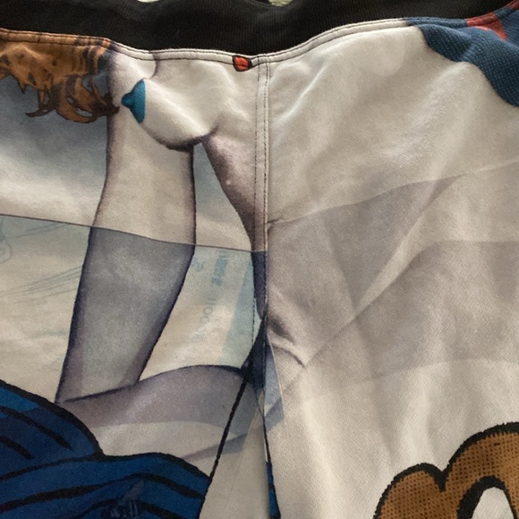 NWOT Yokohama Tadanori for UGG UNISEX Graphic print drawstring100% cotton shorts - Picture 7 of 8